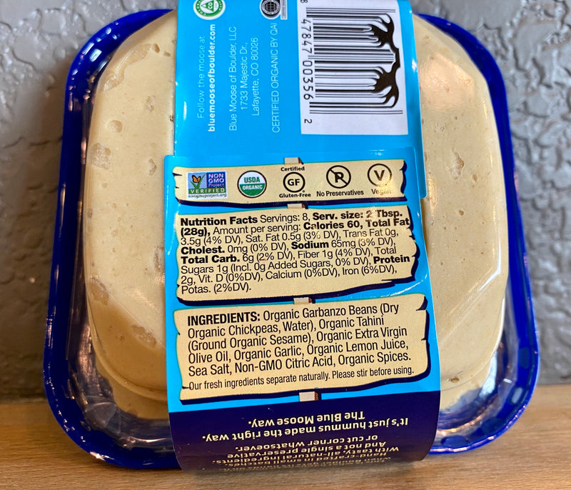 Hummus Blue Moose of Boulder St. Kilian's Cheese Shop