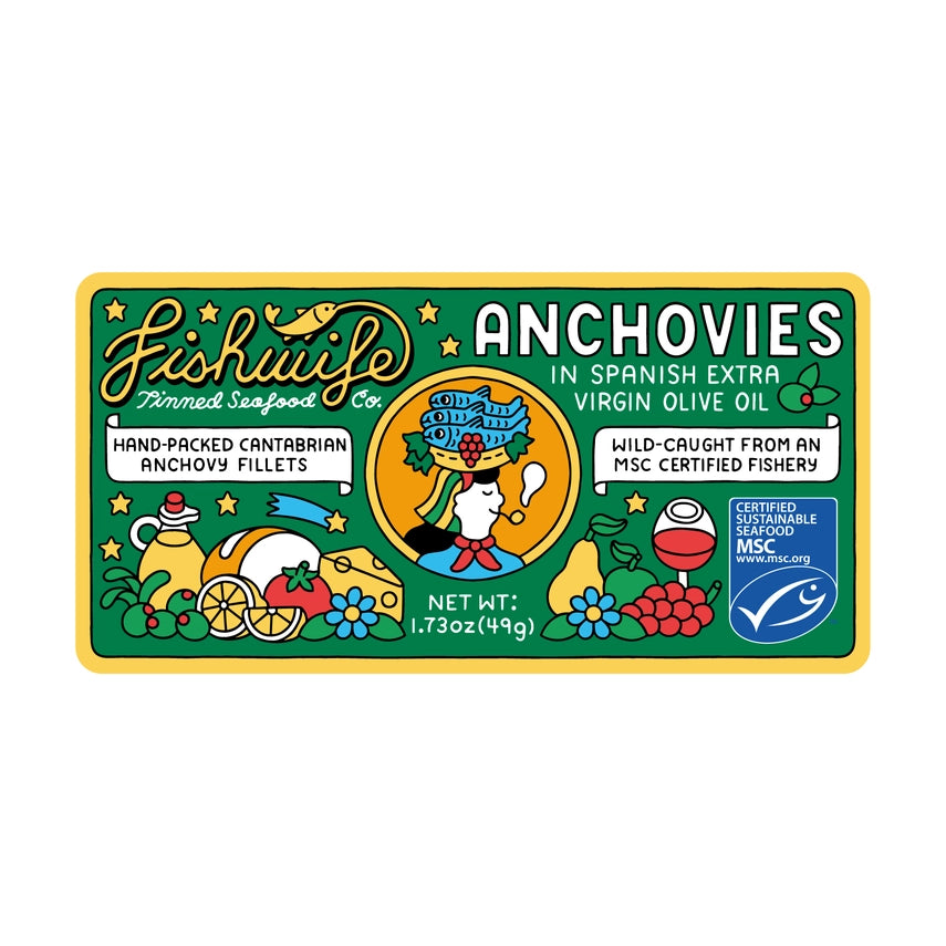 Fishwife Cantabrian Anchovies in Extra Virgin Olive Oil