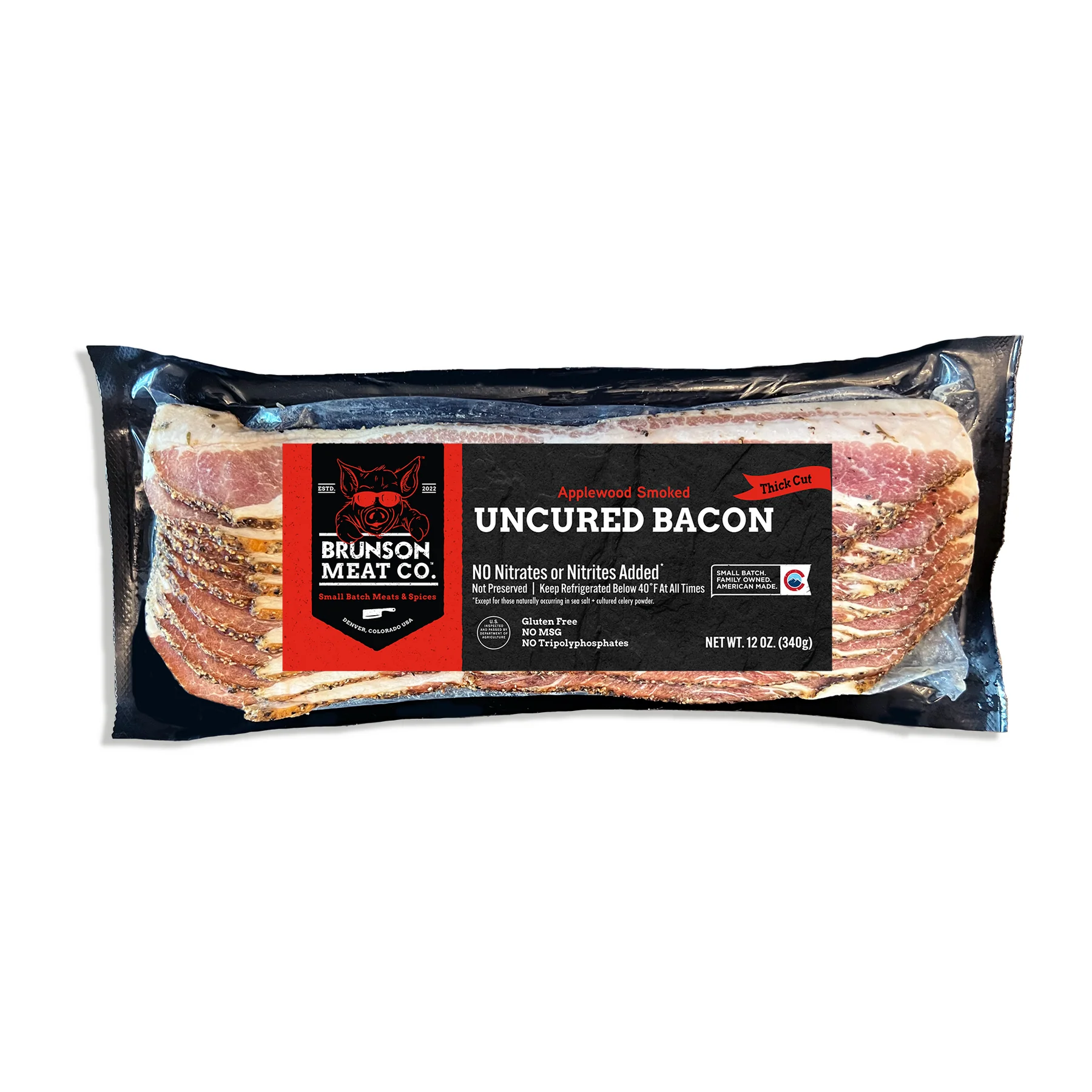 Applewood Smoked Bacon Brunson Meat Co.