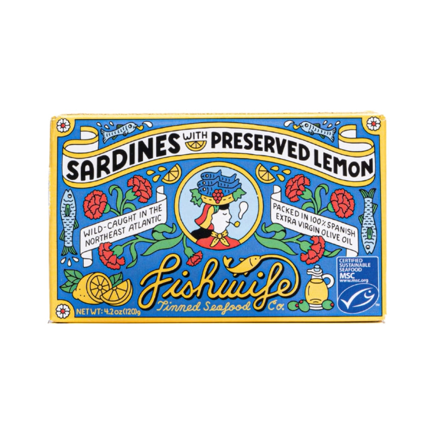 Fishwife Sardines with Preserved Lemon