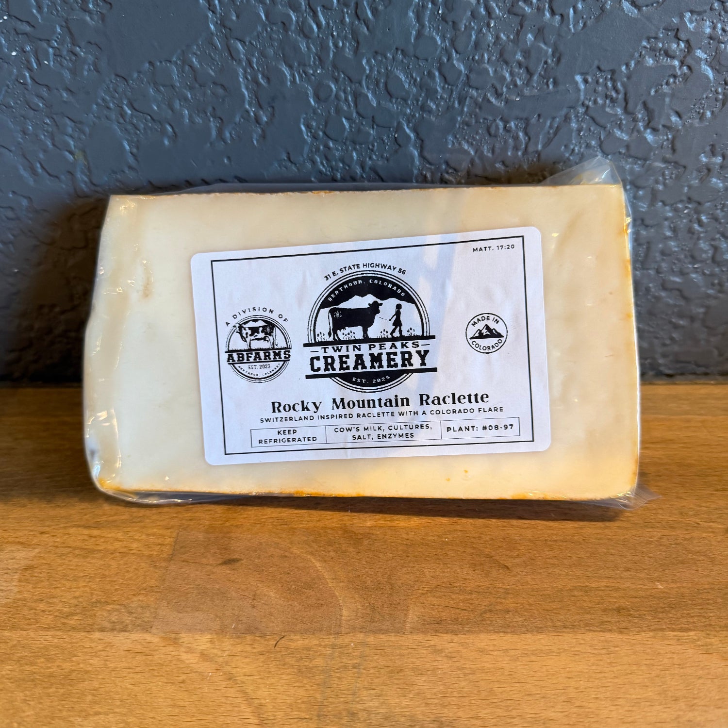 Rocky Mountain Raclette Twin Peaks Creamery