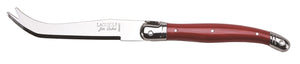 Laguiole Jean Dubost Pronged Cheese Knife Red
