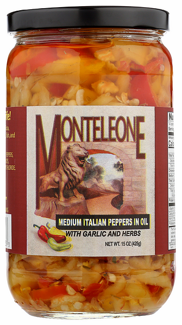Monteleone Italian Peppers in Oil – St. Kilian's Cheese Shop