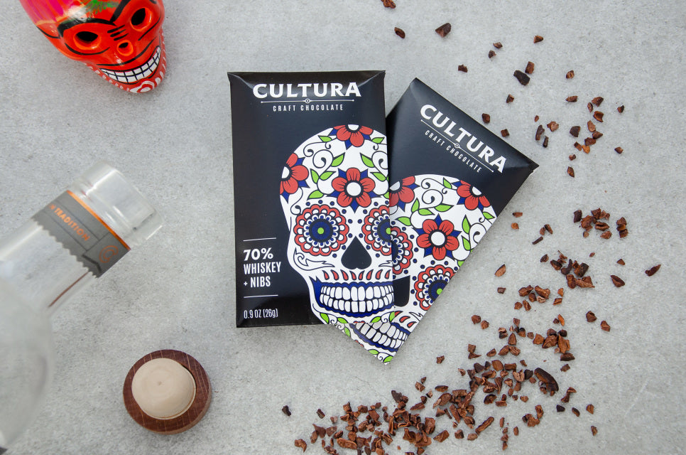 Whiskey + Nibs 70% - Cultura Craft Chocolate